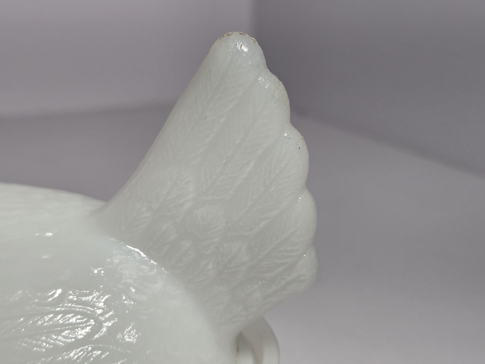 Vintage Milk Glass Hen on Nest Trinket Candy Dish White 4.25" MCM