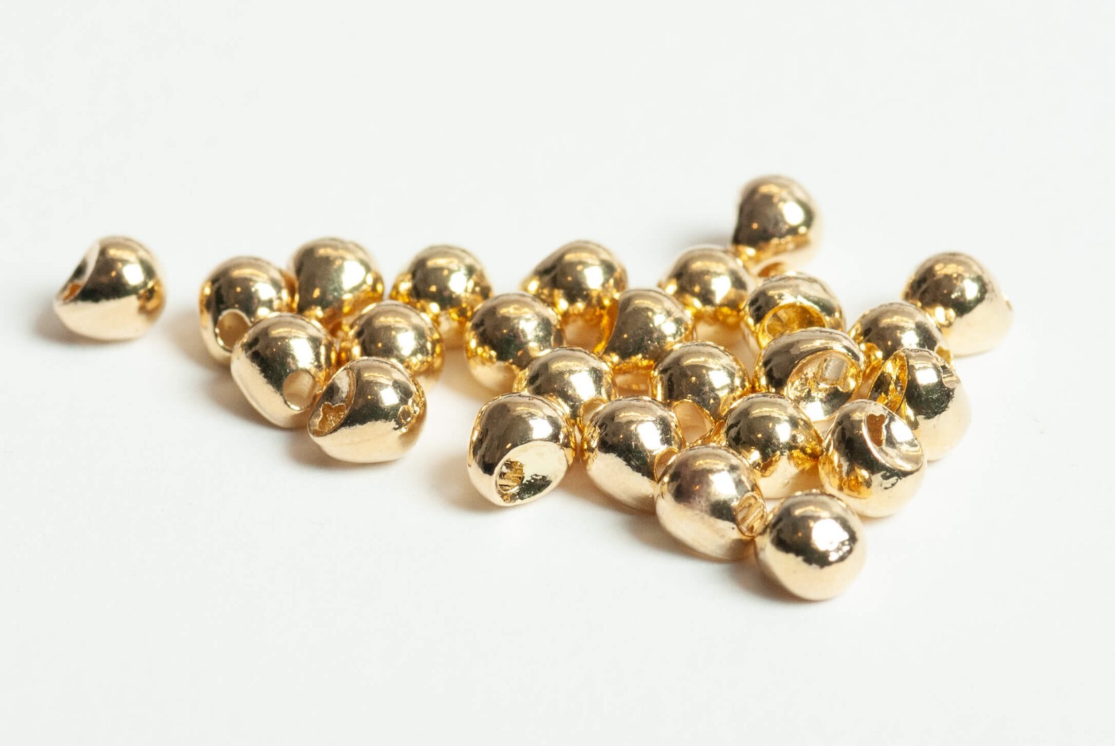 BWO Offset Drop Tungsten Beads for Fly Tying - 100 Pack