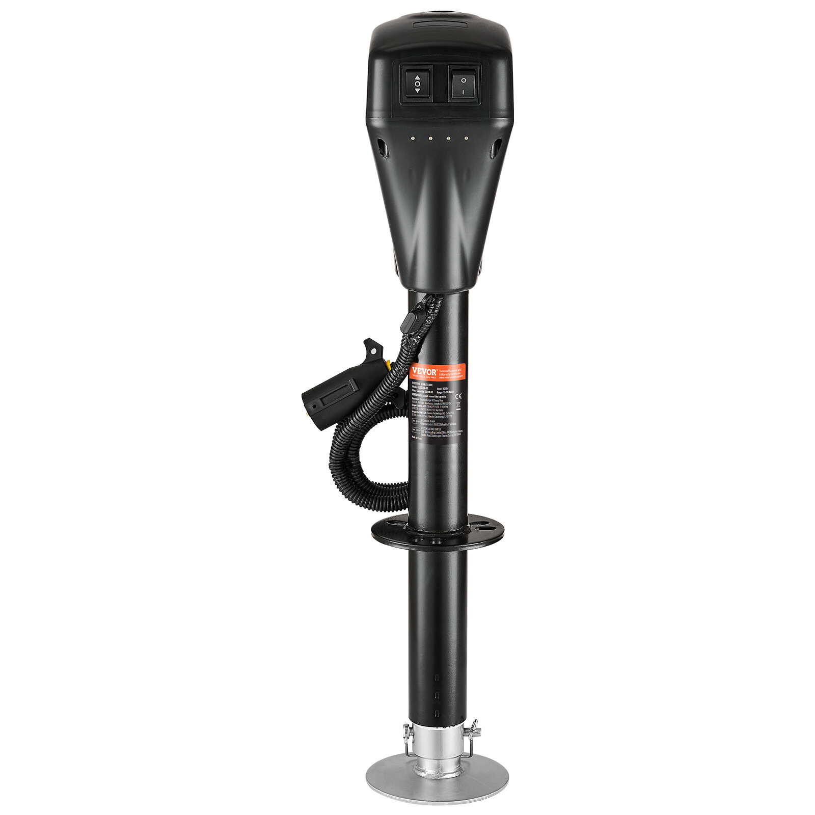 Electric Trailer Jack 5000 lbs Power Tongue Jack for RV Trailer & Camper Black