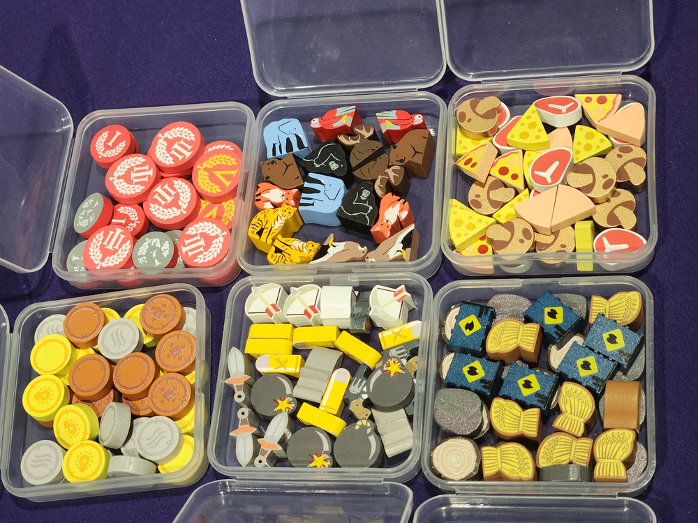 Game Pieces Gift Set with plastic case