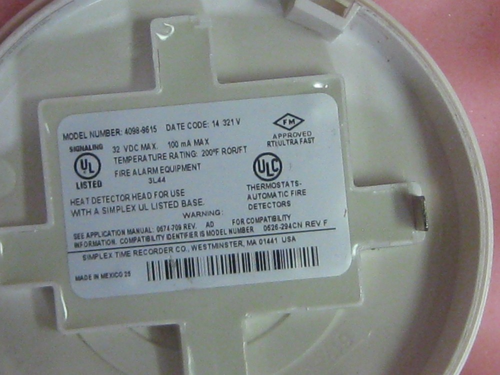 Simplex 4098-9615 Heat Detector Head