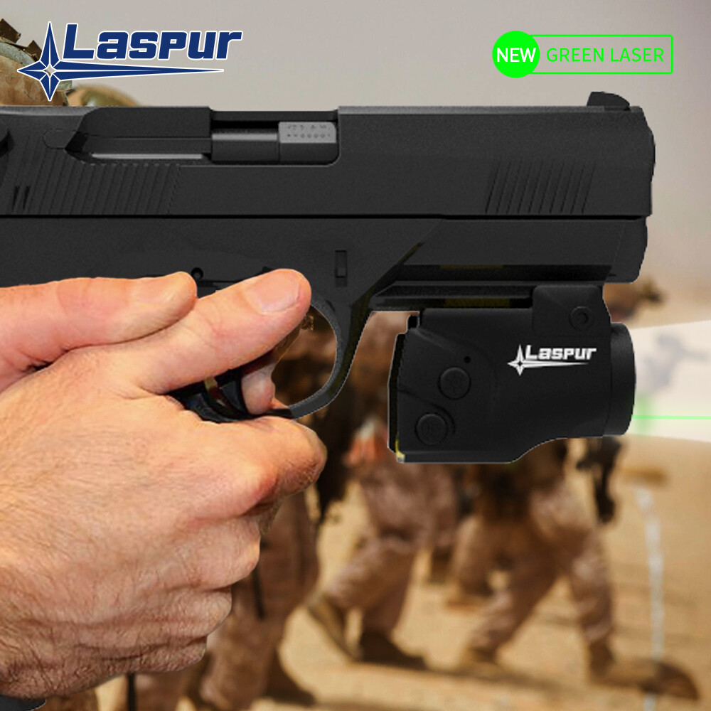 Laspur Sub Compact Green/Red Laser Sight & Flashlight Combo Rechargeable Battery