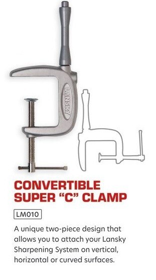 Lansky Super C Clamp Allows Mount For Lansky System Vertical/Horizontal Surfaces