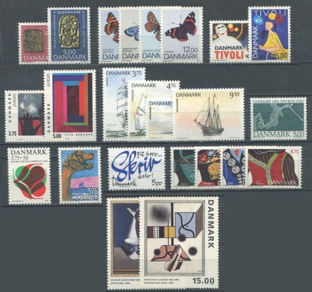 Danmark 1993 Complet year MNH