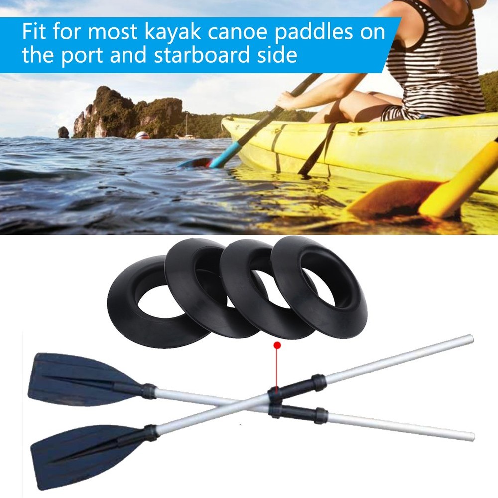 4Pcs Rubber Drip Rings Durable Practical Paddle Accessories For KayaK