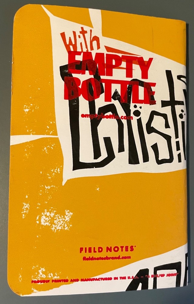 FIELD NOTES EMPTY BOTTLE - CHRISTINE FELLOWS /MOUNTAIN GOATS single 2006