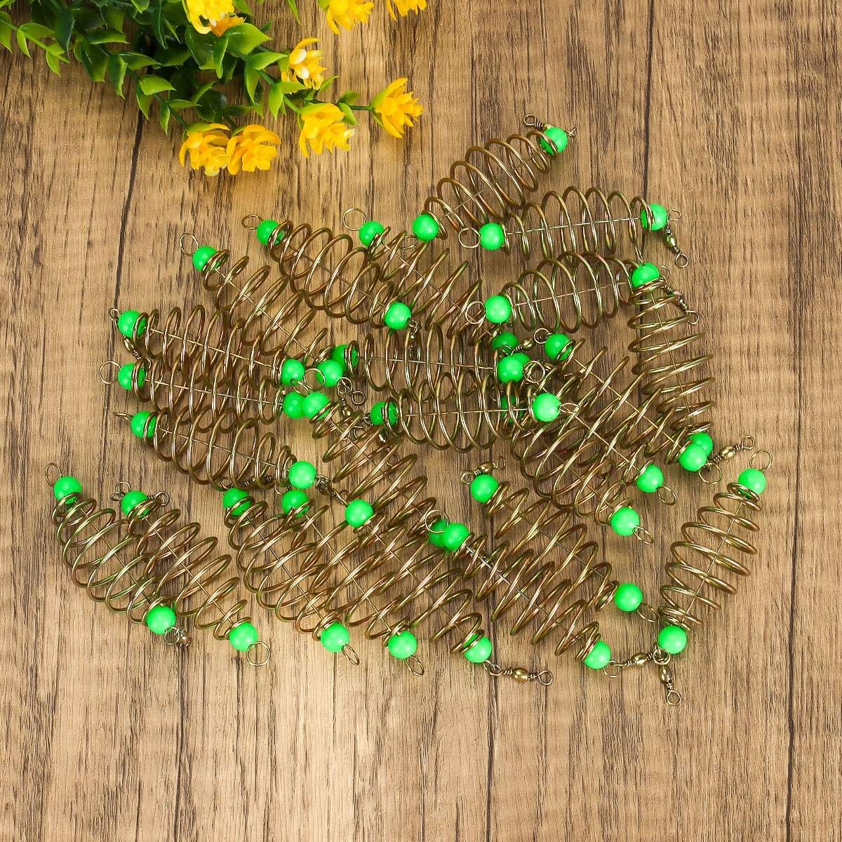 24Pcs Spring Carp Feeder Spring Fishing Feeder Bait Carp Fishing Baits Hook US