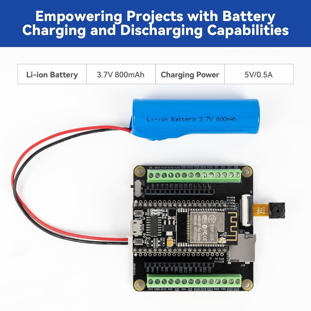 ESP32 Kit with ESP32 WROOM 32E Module Enhanced Breakout Expansion Development...