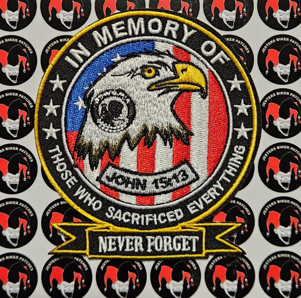 POW MIA Embroidered Patch MR033