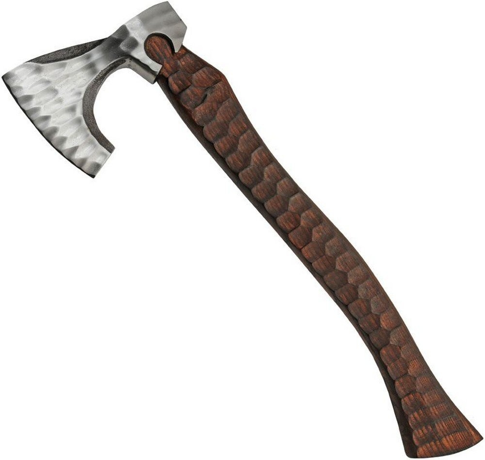 20" Grooved Medieval Style Viking Axe with Sheath
