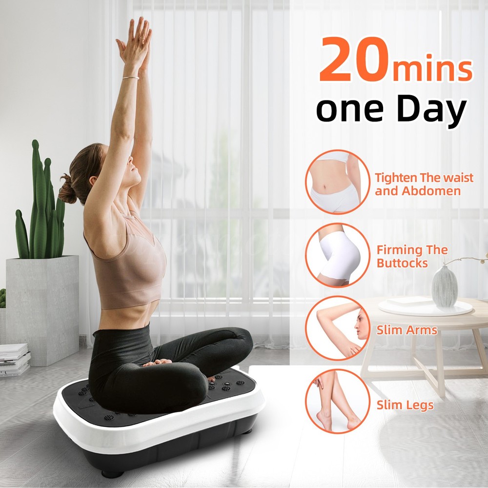 Power Vibration Plate Exercise Body Shaker Massager Vibrating Machine Platform