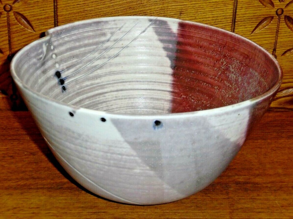 Studio Art Pottery Bowl - 9" Diameter - 5" High