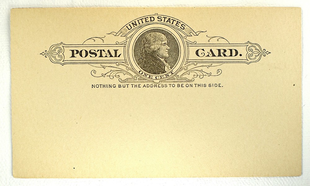 US POSTAL CARD SCOTT #UX9 MINT, 1886