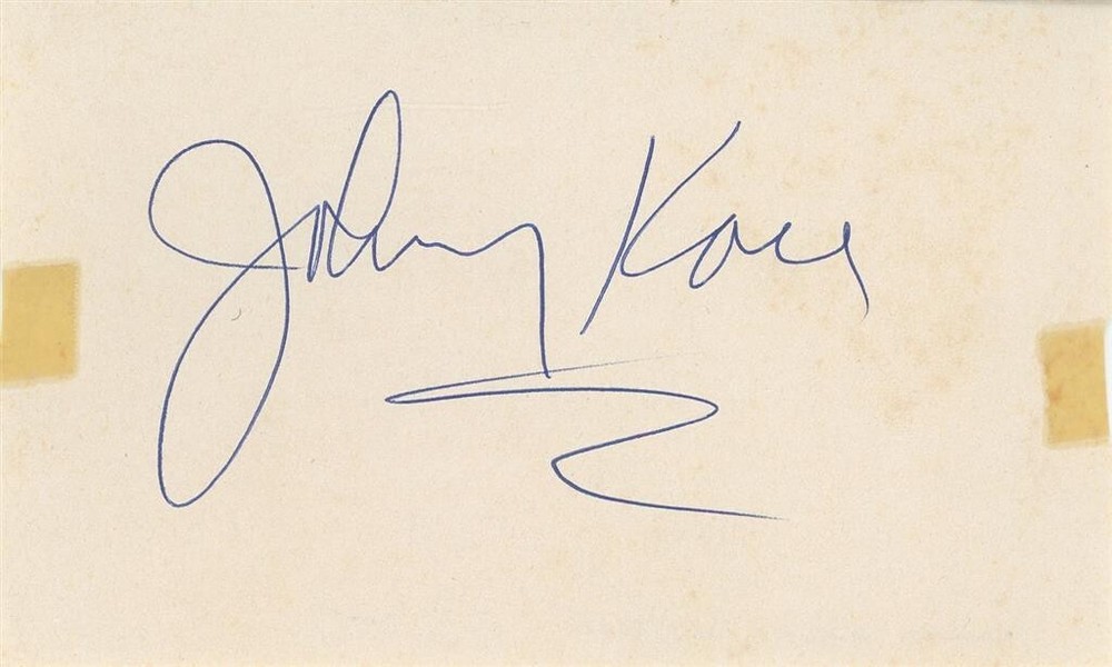 Johnny Kace- Signed Page (Pro Wrestler)