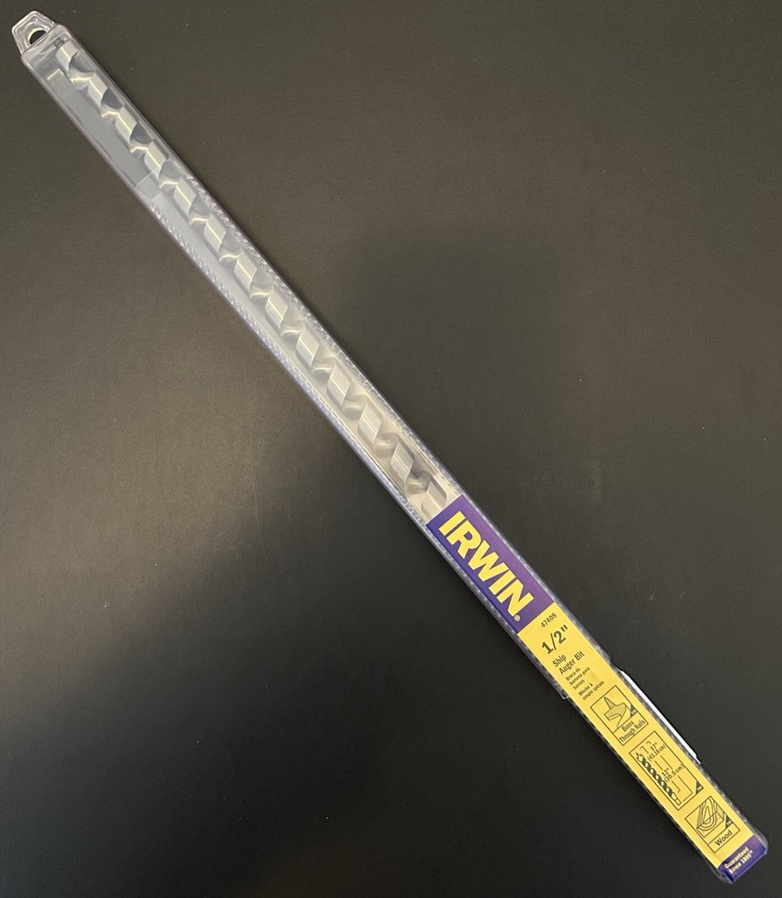 IRWIN 1/2” x 17” Ship Auger Bit 47408