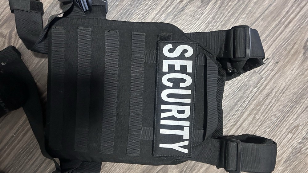 Body Armor Vest with Front and Back Plates, Tactical Jacket Guard, Security Kit