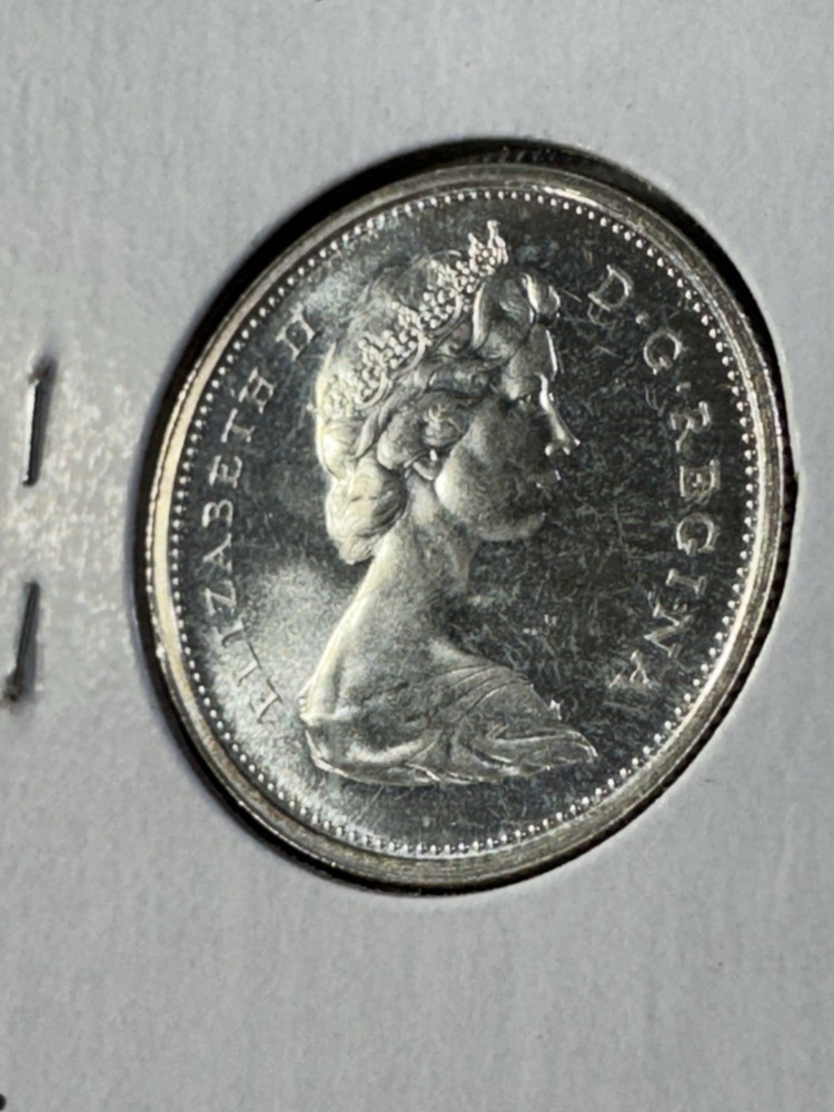 1965 Canada 25 Cents Silver Coin