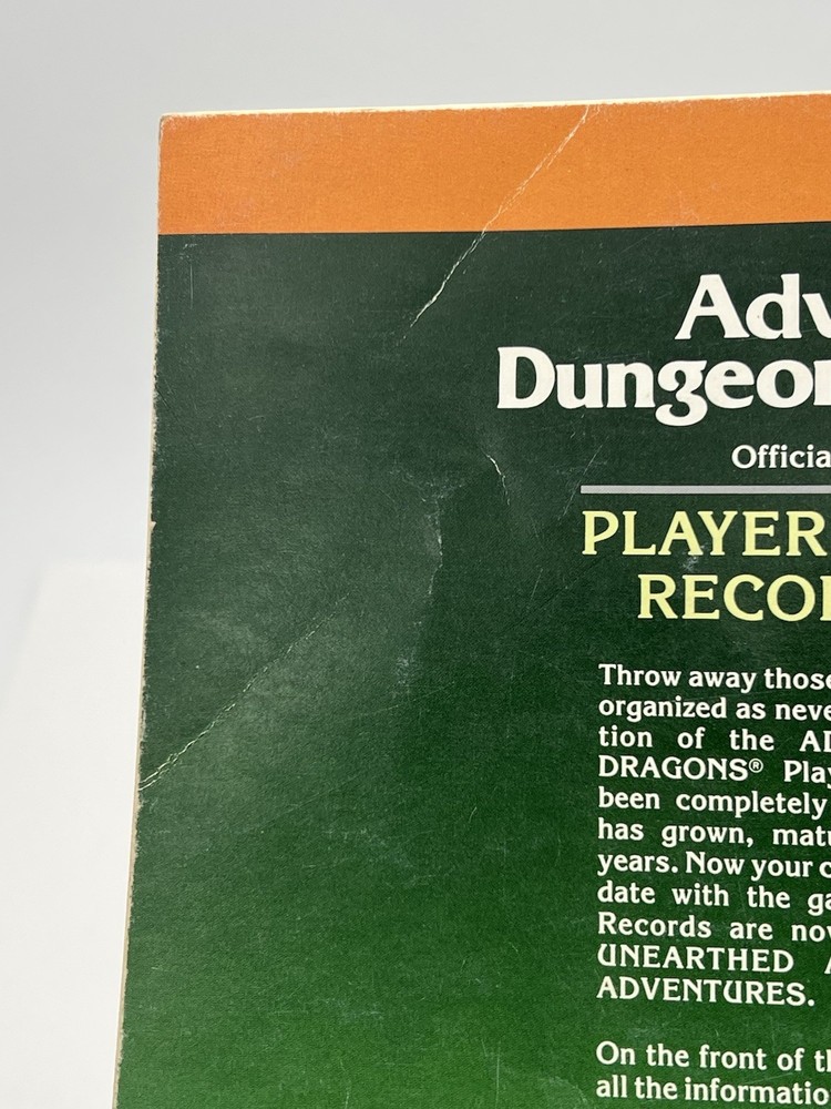 REF2 PLAYER CHARACTER RECORD SHEETS DUNGEONS & DRAGONS AD&D TSR 9028 USED