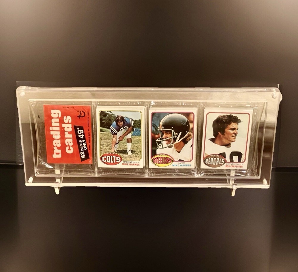 Clear Acrylic Rack Pack Holder Display w/ Stand - 18mm Thick - Magnetic Closure.