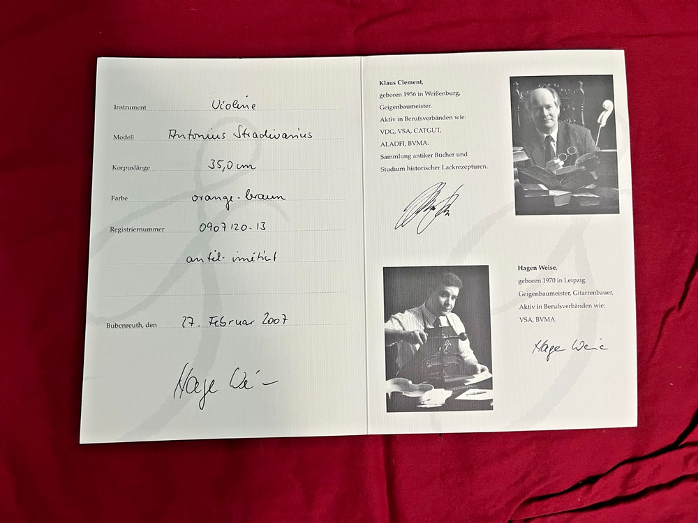 Violin 7/8 Clement & Weise 2007, lightweight case