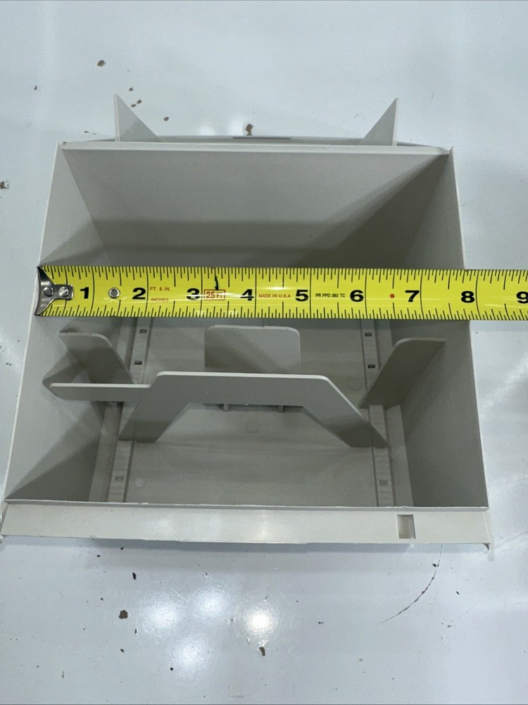 Fellowes White Workstation Multi-Media Floppy Disk Diskette Tray, Model 90111