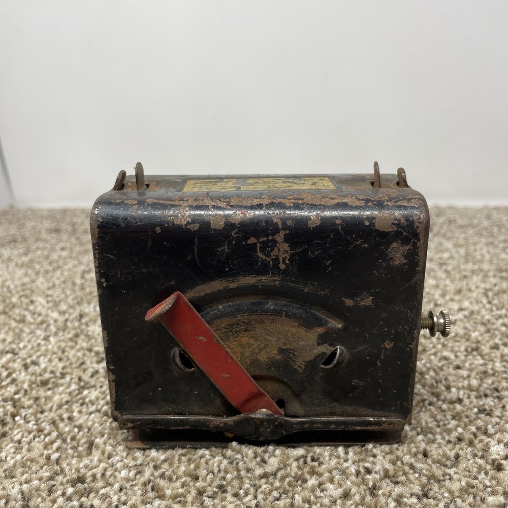 Marx Model 709 Transformer 110 V Black Vintage UNTESTED RUSTY!
