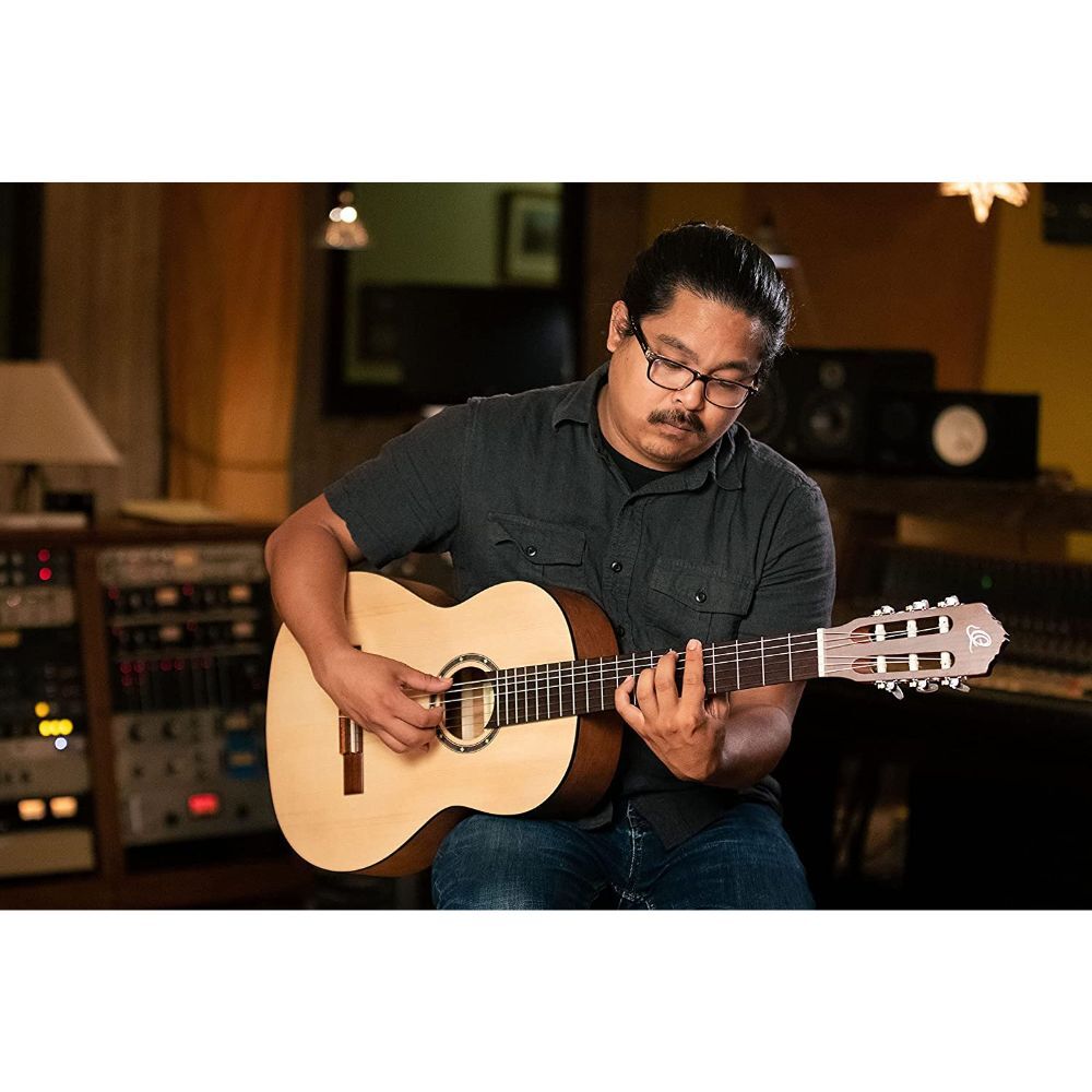 Ortega Guitars 6 String Student Series Pro Solid Top Nylon Classical Guitar
