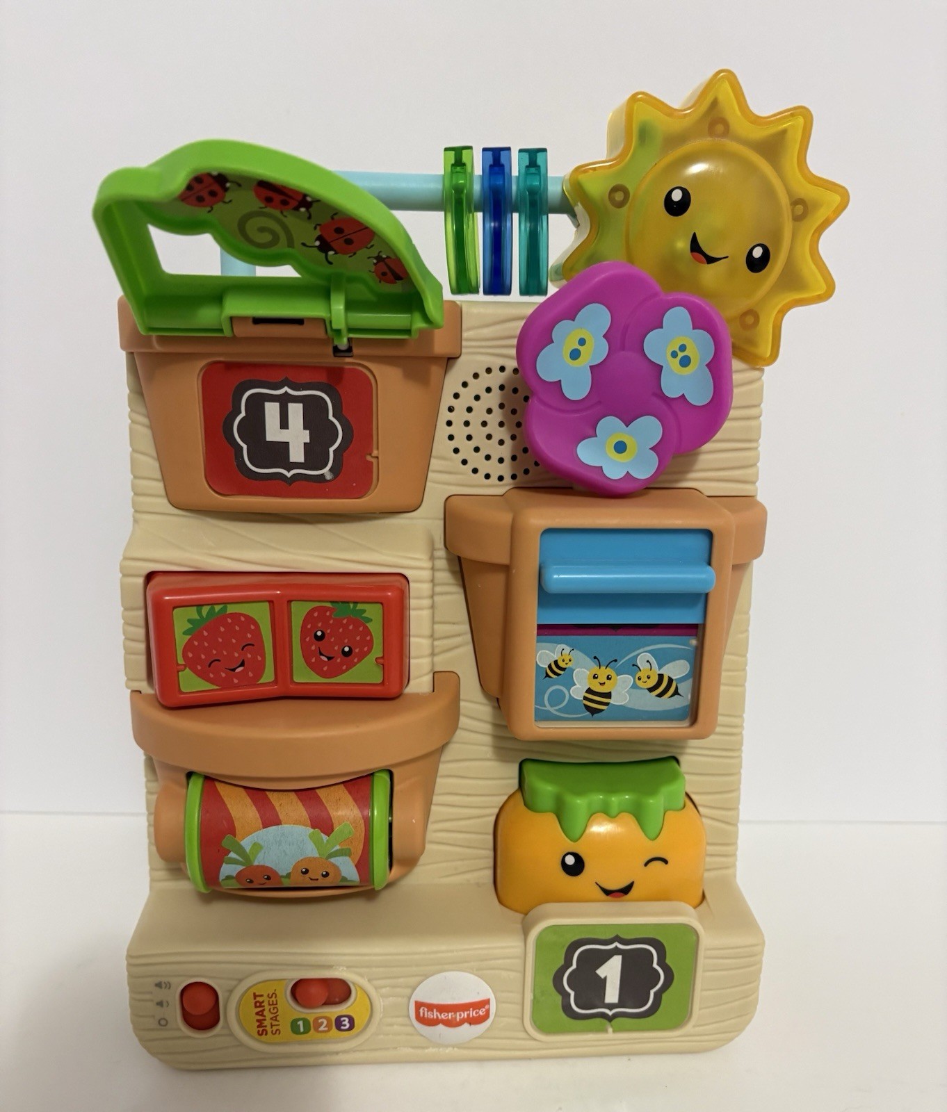 Mattel Fisher Price Peek & Play Laugh & Learn Busy Garden Smart Stages Toy