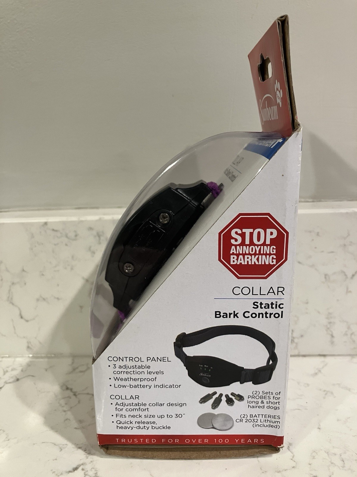 Sunbeam Bark Deterrent Mini Collar Static Bark Control NIB