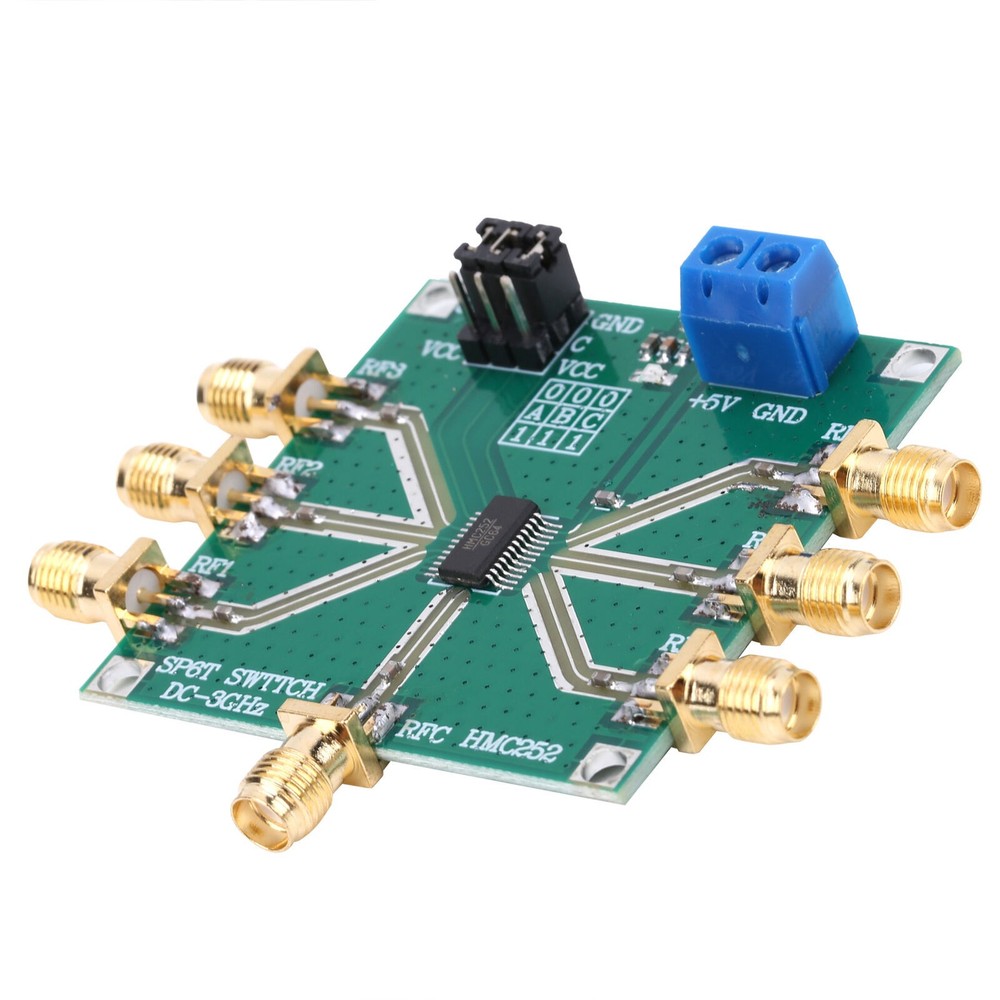 1.0 dB HMC252 DC-3GHz Non-Reflective RF Switch Module Single-Pole 6 Throw Switch