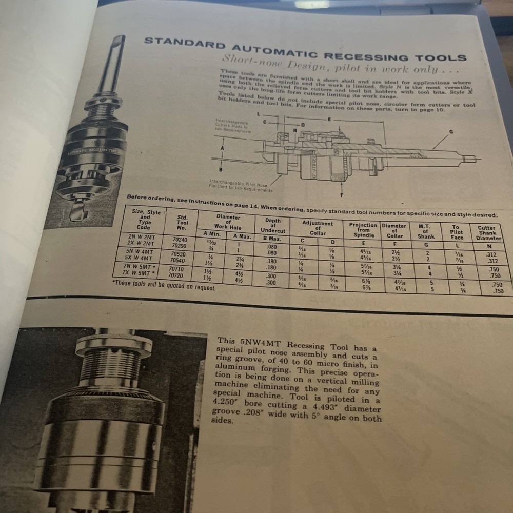 Bendix Scully-Jones Automatic Recessing Tools Bulletin 10-50