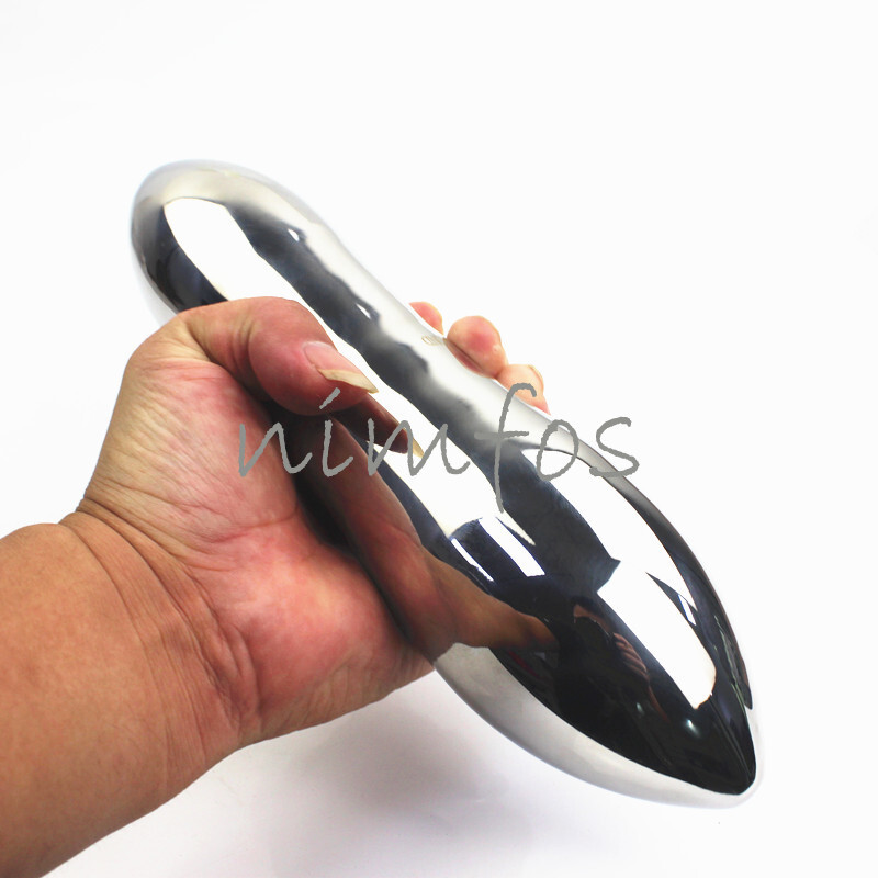 7 Sizes Stainless Steel Solid Anal Plug Double Heads Anus Dilator Plugs Dildo