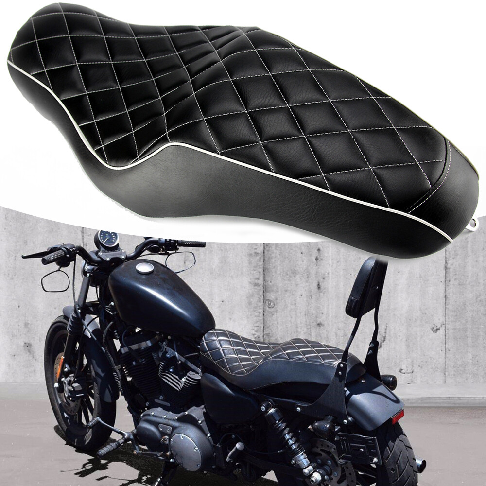 Motorcycle Driver Passenger Two Up Seat For Harley Iron 1200 883 48 Sportster XL