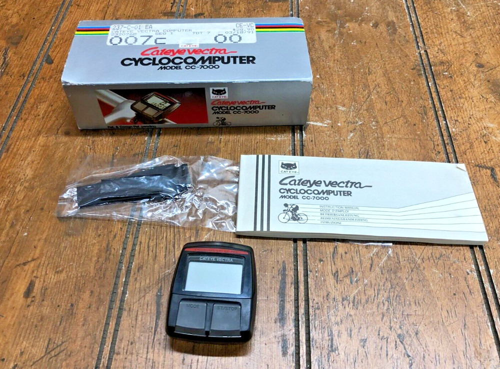 Vintage Cateye Vectra Cyclo Computer Model cc-7000 Bicycle Computer Untested