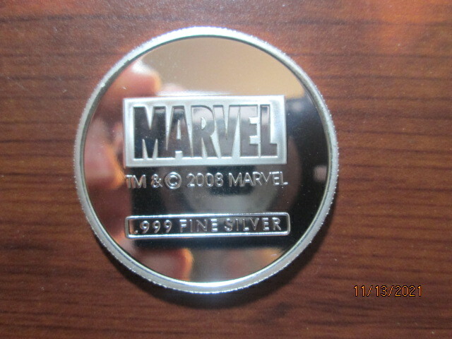 2008 USPS / MARVEL RARE .999 SILVER MEDALLION - GALACTUS