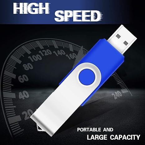 USB Thumb Drives 16GB Bulk Swivel Flash Storage with Strap