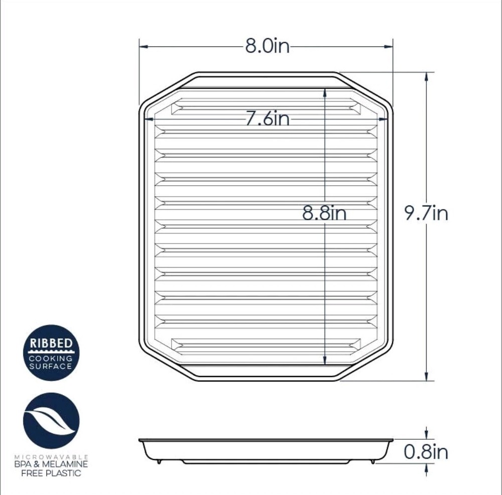 Compact Microwave Bacon Rack