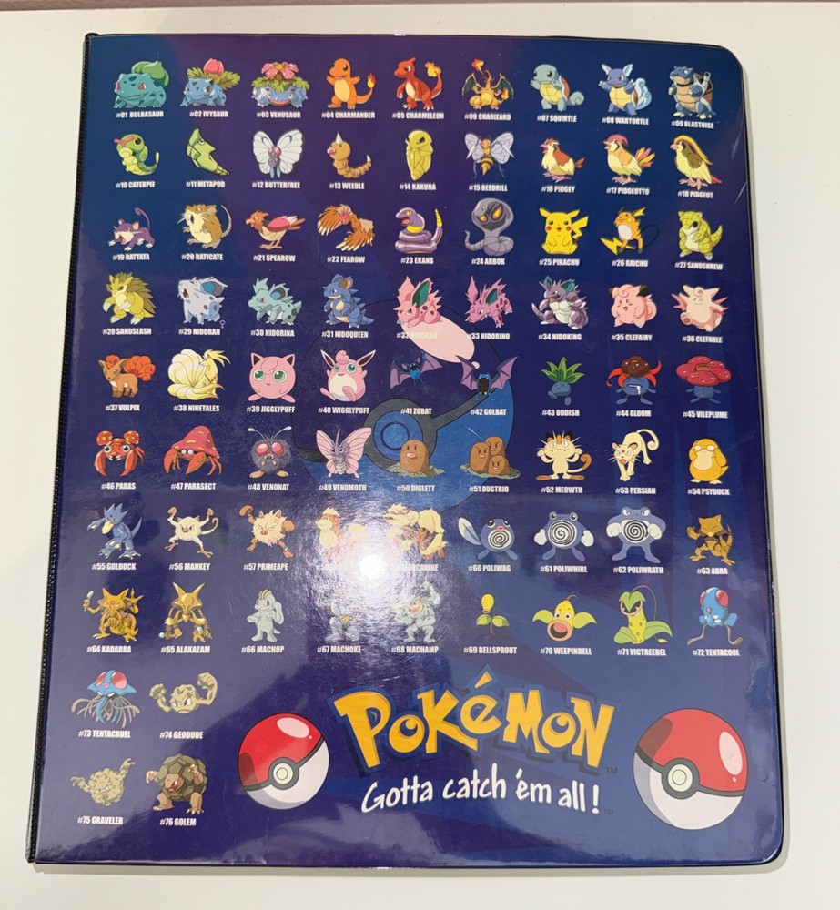 Vintage Pokemon Stack And sticker binder