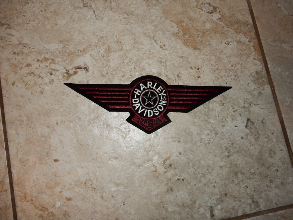 Harley Davidson winged Star Fat Boy patch