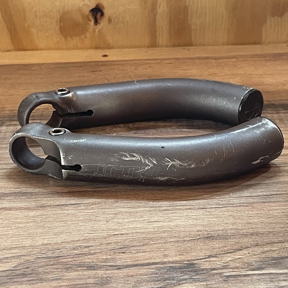 Icon Trek Gray Anodized Bar Ends Oversized Short Bend