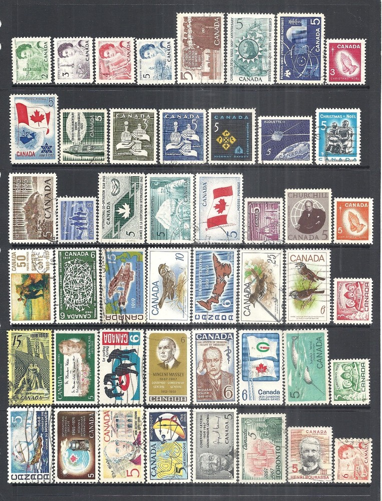 CANADA VARIOUS USED ISSUES 1954 to 1968