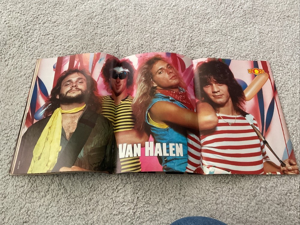 FACES METAL MUSCLE MAGAZINE FALL 1985 KISS VAN HALEN TWISTED SISTER MOTLEY CRUE