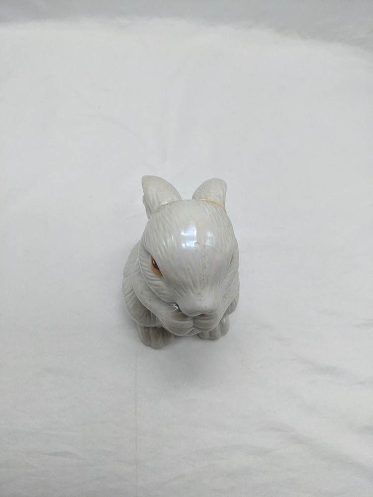 White Ceramic Easter Bunny Figure 5"