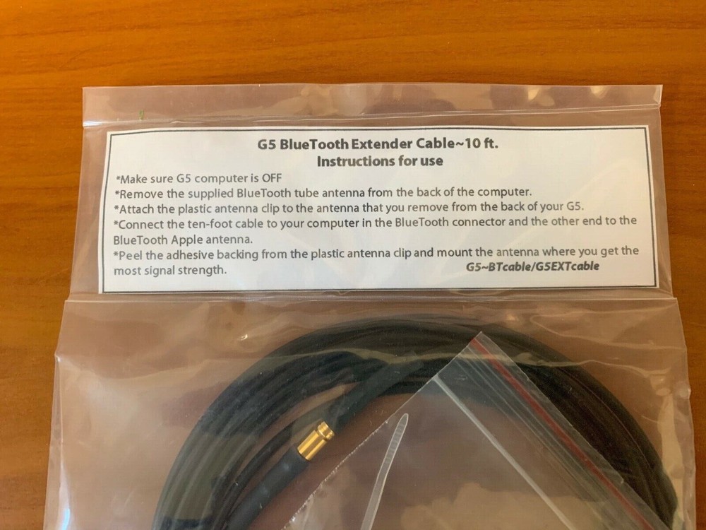 MMCX G5 BlueTooth Extender Cable 10 ft. G5-BT Cable/G5EXT Cable G5 Tower