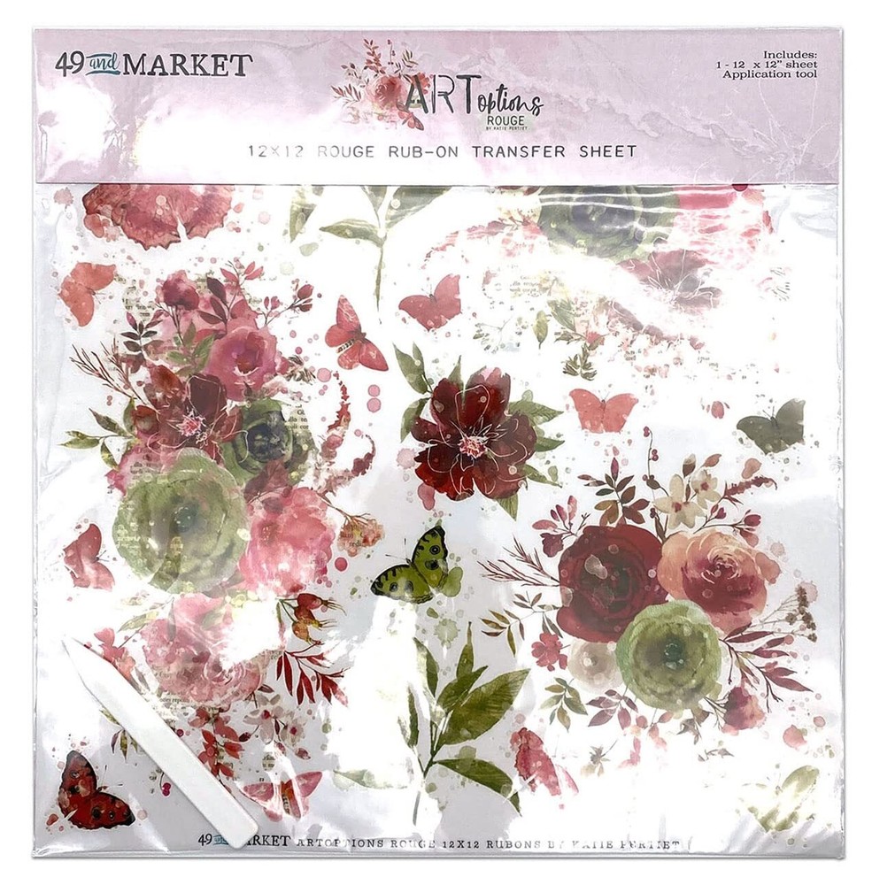 ARToptions Rouge Rub-Ons 12"X12" 1/Sheet