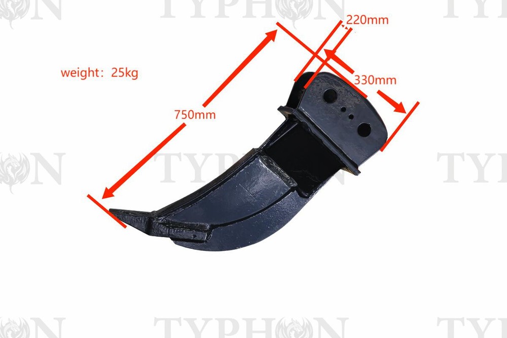 2.5 Ton Excavator Attachment Ripper Single Shank Ripper Generic Attachments