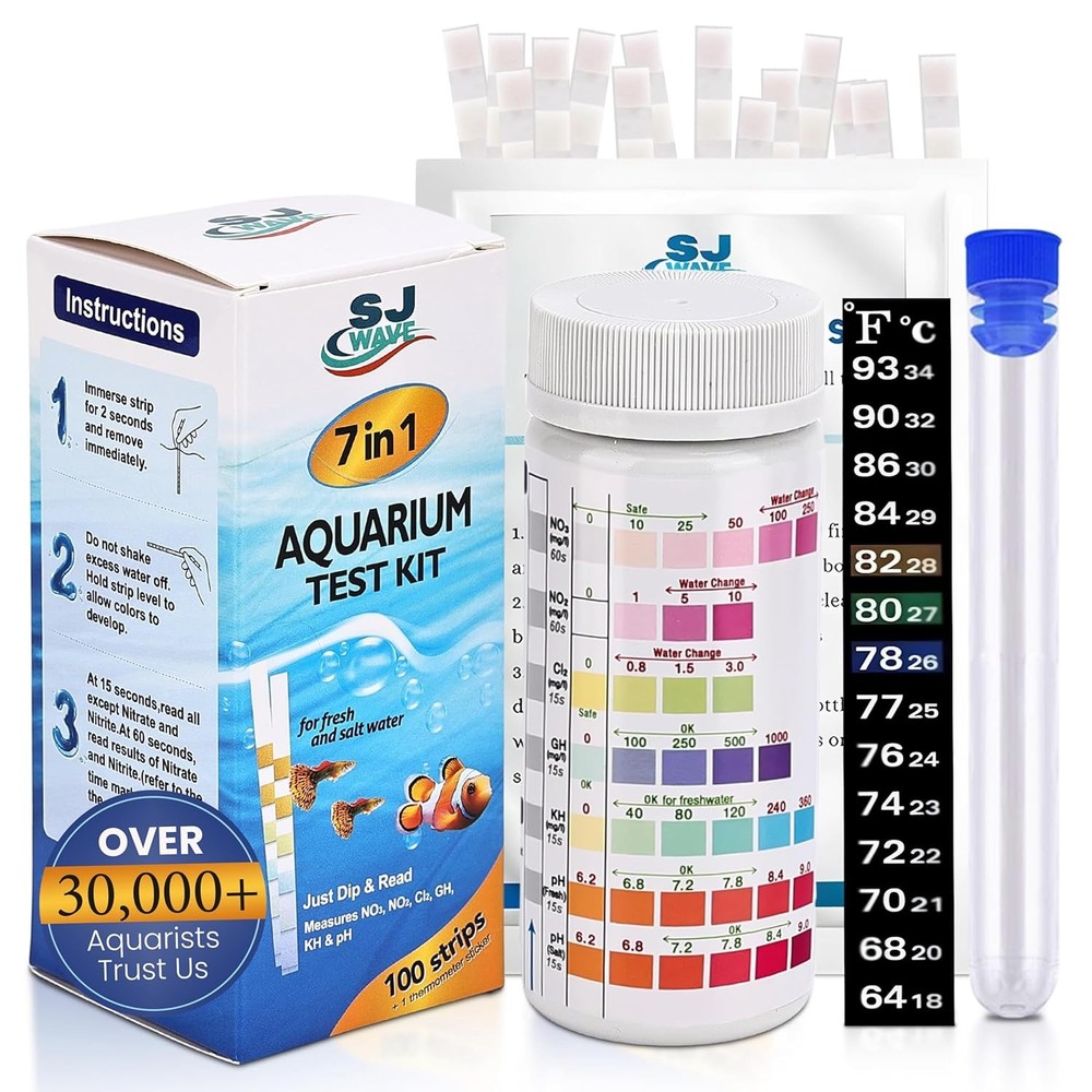 Aquarium water test strips kit