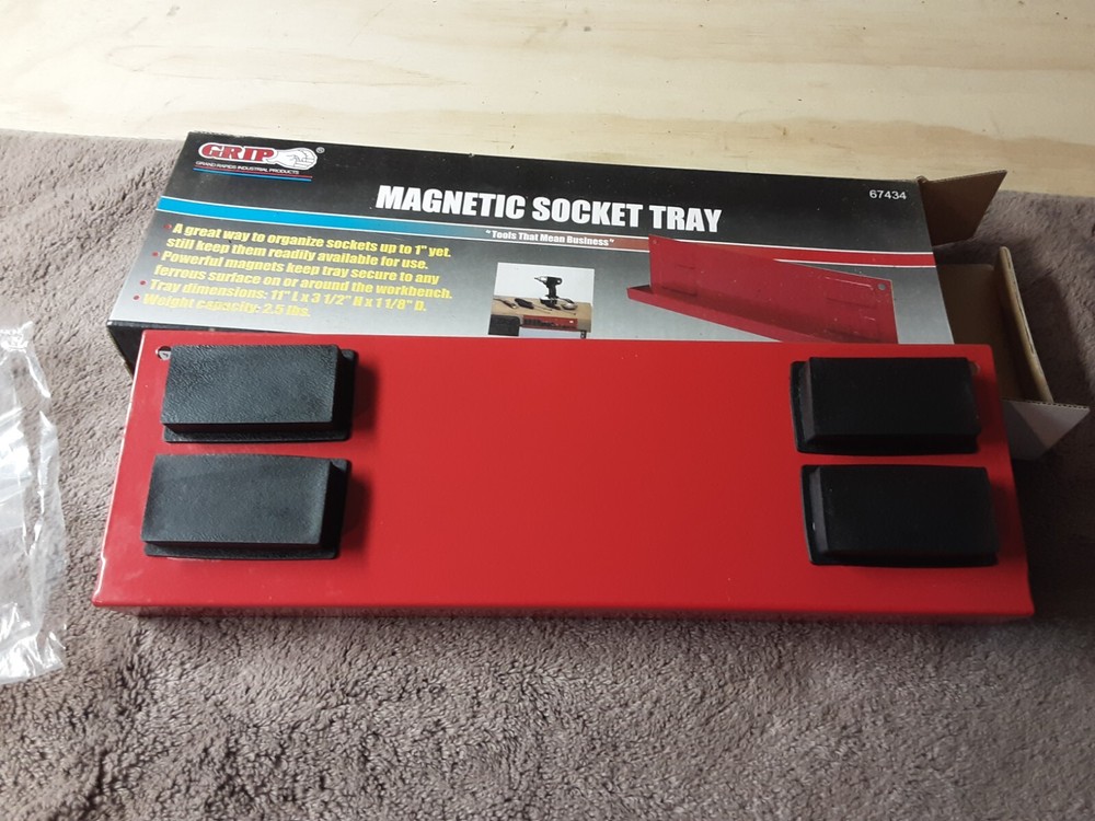 Grip On Tools Magnetic Socket Tray