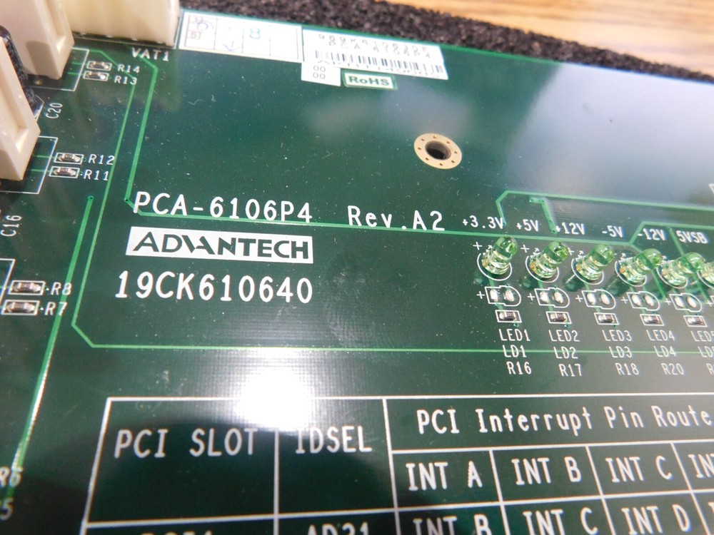 Advantech Model: PCA-6106P4 Backplane Board. Rev. A2