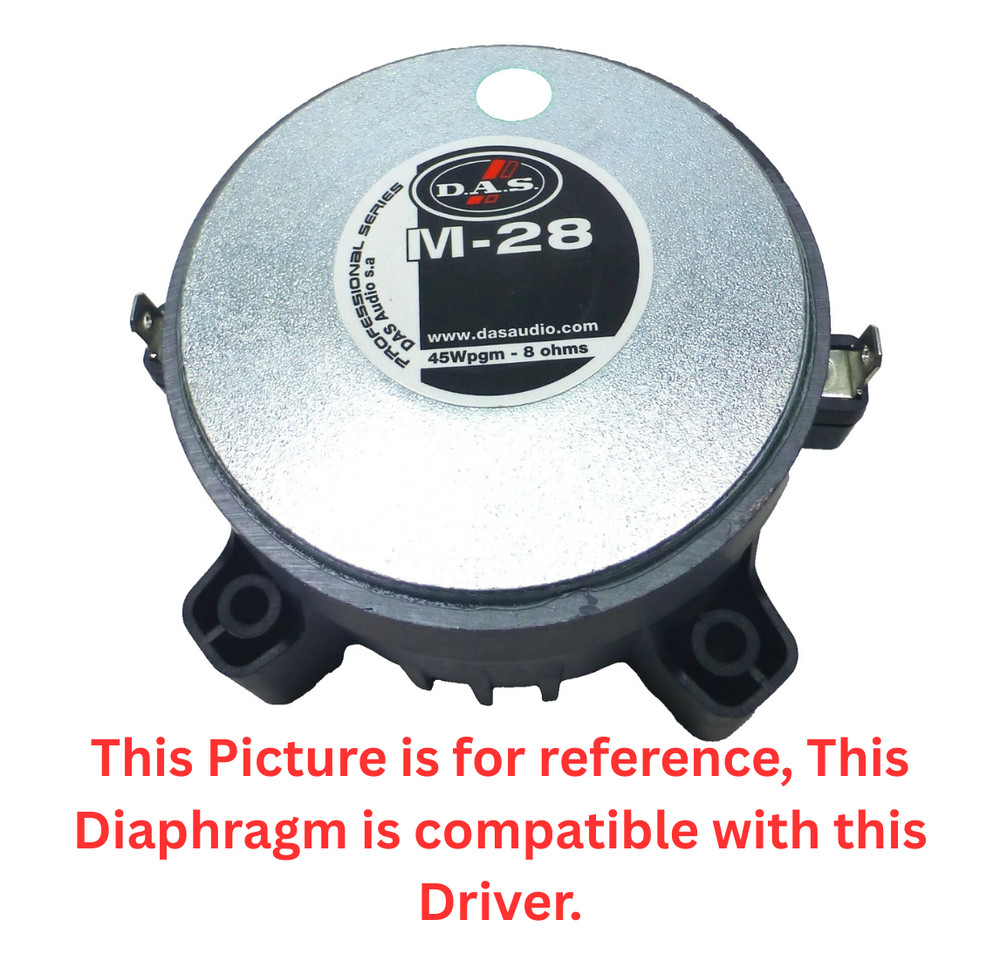 Replacement Diaphragm D.A.S. Audio M-28 Compression DAS Driver for Vantec Series